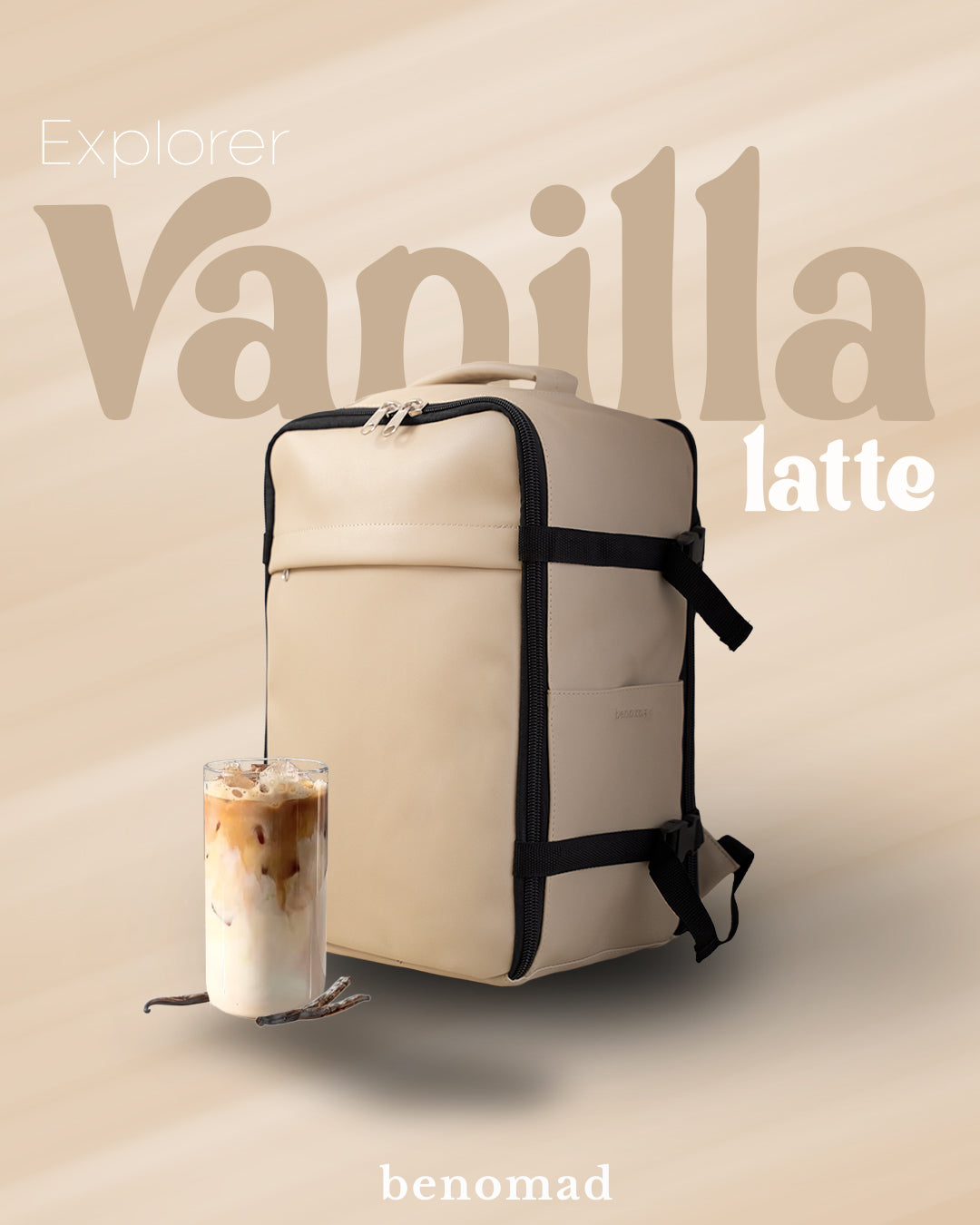 Explorer Vanilla Latte - Mochila de Viagem Cabin Size