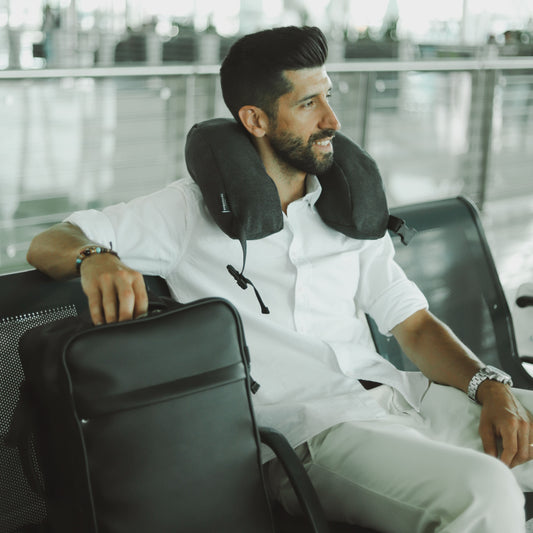 almofada travesseiro de pescoço de viagem com roupas, armazenamento, evite taxas extras de bagagem, itens essenciais para viagens, saco de viagem, sem enchimento