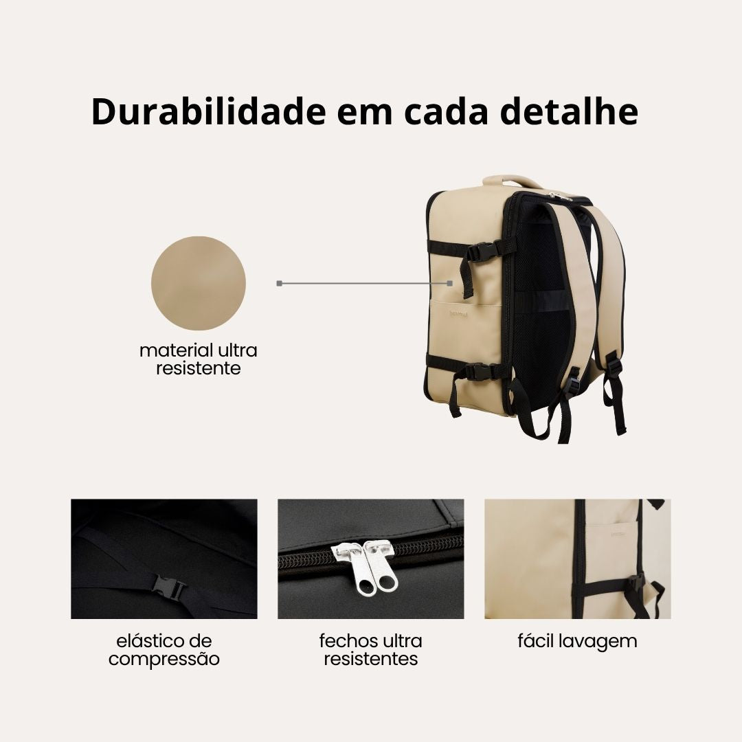 Explorer Vanilla Latte - Mochila de Viagem Cabin Size