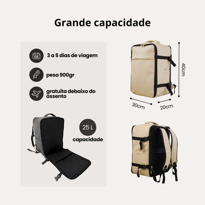 Explorer Vanilla Latte - Mochila de Viagem Cabin Size